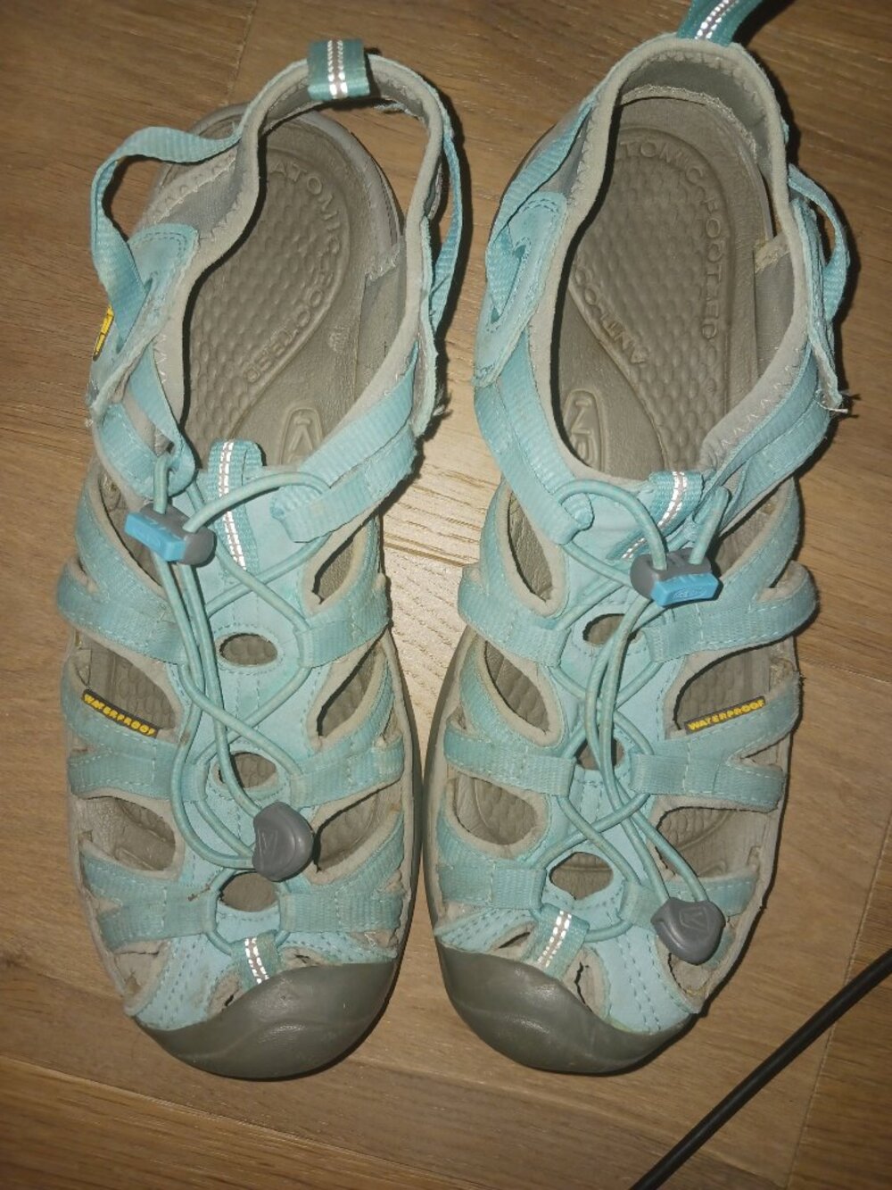 KEEN Whisper Waterproof Hiking Sandals Blue Teal Sport Water Shoes Women's 8.5 - Picture 2 of 5